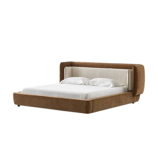 Como Bed Cognac & Off White