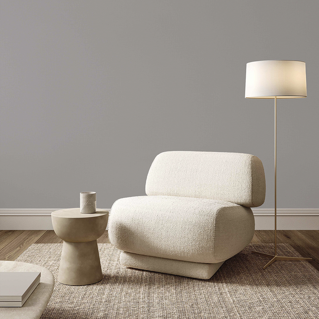 Como Wallpaper Grey Linen