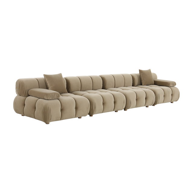 Forma 4-Piece Sofa Camel Velvet