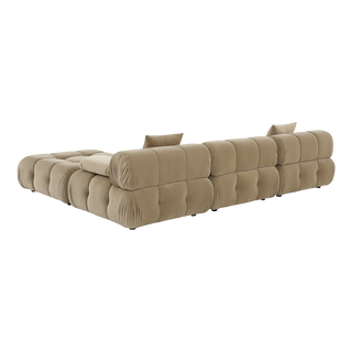 Forma Sectional Sofa Camel Velvet