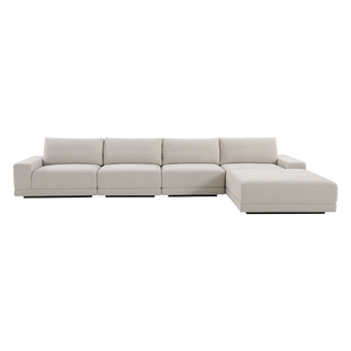 Torino 4-Piece Sofa & Ottoman Beige