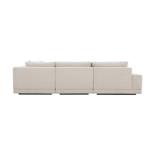 Torino Corner Sectional & Ottoman Beige
