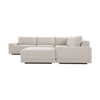 Torino Corner Sectional & Ottoman Beige