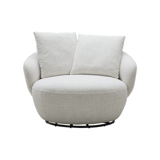 Diane Swivel Lounge Chair Beige