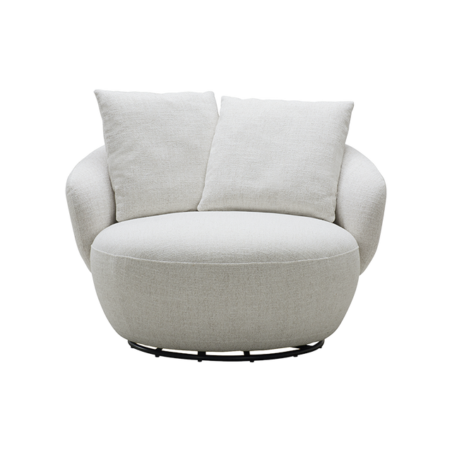 Diane Swivel Lounge Chair Beige