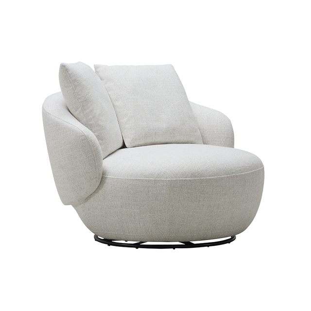 Diane Swivel Lounge Chair Beige