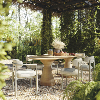 Dorine Outdoor Side Chair Cream