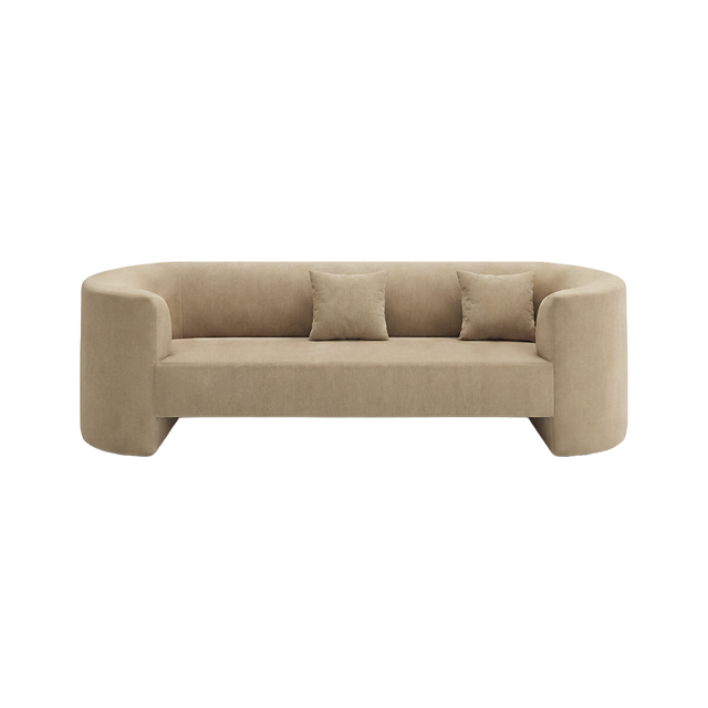 Elora 3 Seater Sofa Camel Velvet
