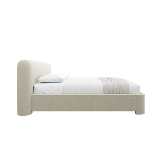 Elora Bed Greige Boucle