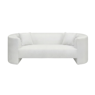 Elora 3 Seater Sofa White Boucle