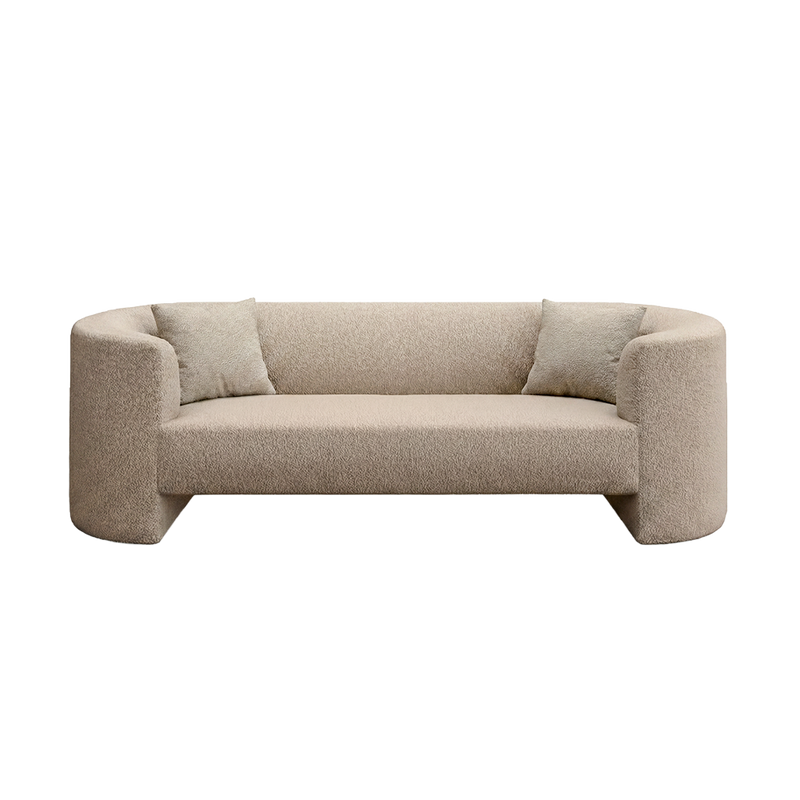 Elora 3 Seater Sofa Greige Boucle