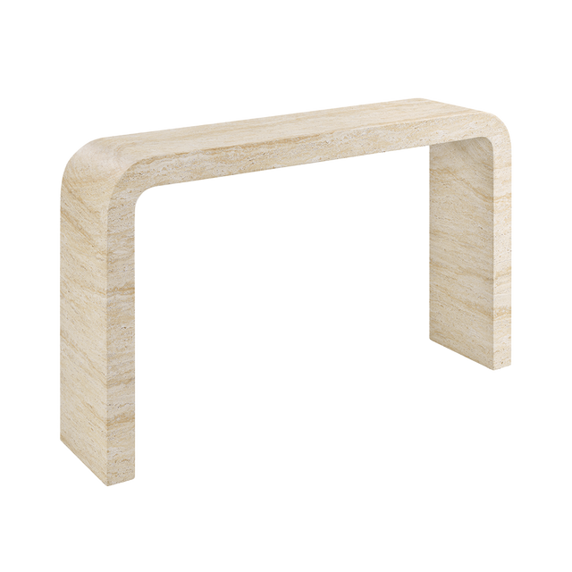 Forma Console Travertine