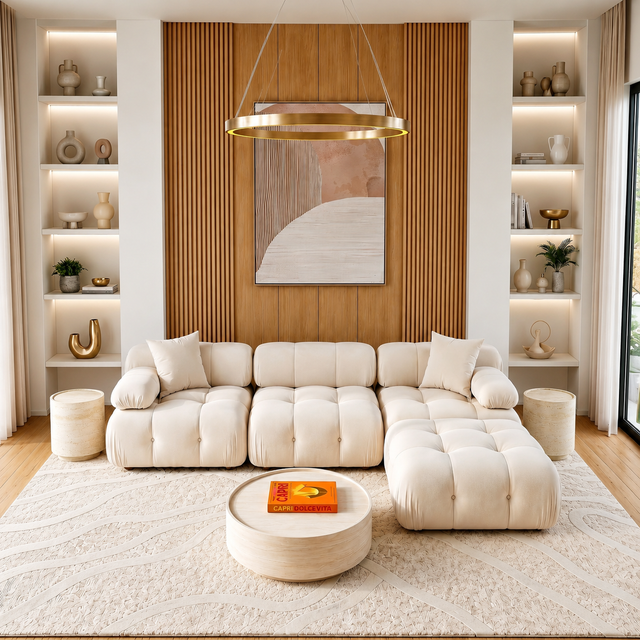 Forma Sectional Sofa Off White
