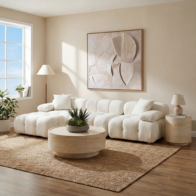 Forma Sectional Sofa Off White