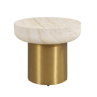 Helios Side Table Travertine