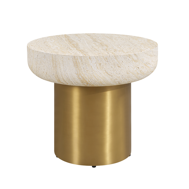 Helios Side Table Travertine