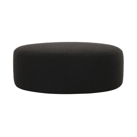 Horizon Ottoman Black Boucle