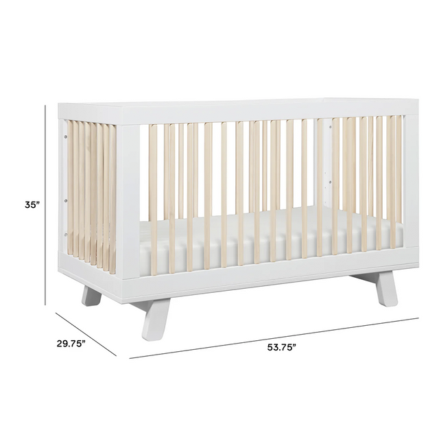 Hudson 3-in-1 Convertible Crib with Toddler Bed Conversion Kit