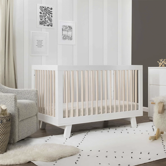 Hudson 3-in-1 Convertible Crib with Toddler Bed Conversion Kit