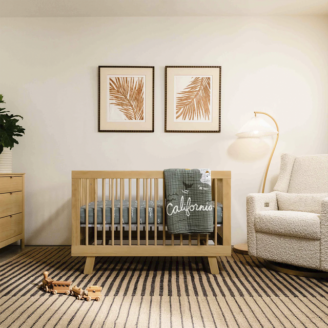 Hudson 3-in-1 Convertible Crib with Toddler Bed Conversion Kit