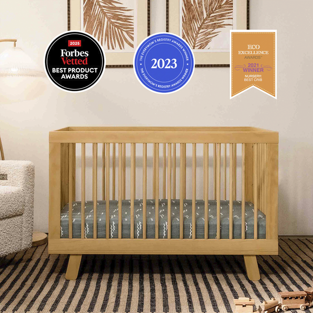 Hudson 3-in-1 Convertible Crib with Toddler Bed Conversion Kit