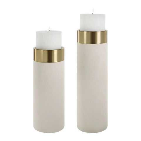 Ignis Candle Holders White