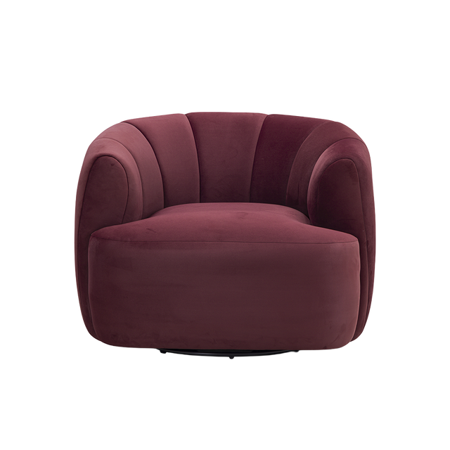Justine Velvet Swivel Lounge Chair