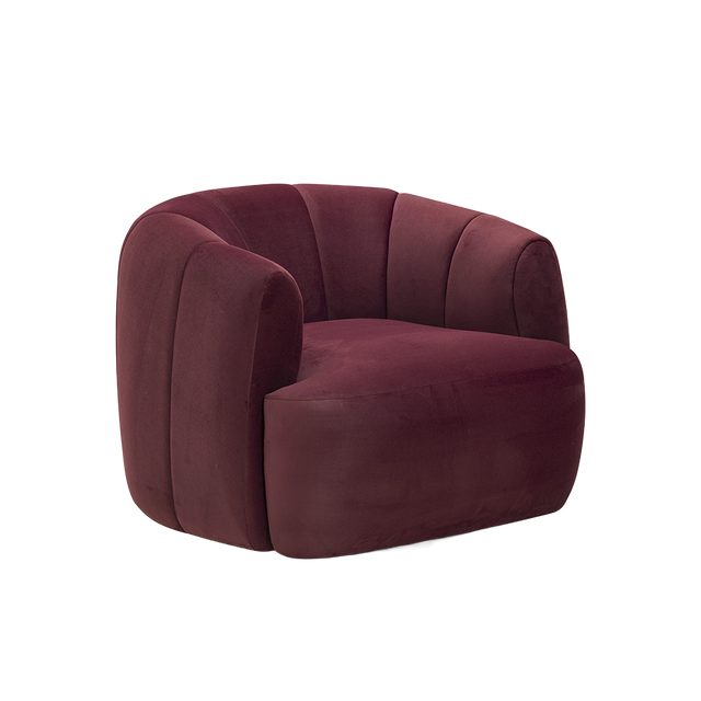Justine Velvet Swivel Lounge Chair
