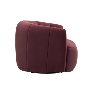 Justine Velvet Swivel Lounge Chair