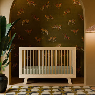 Hudson 3-in-1 Convertible Crib with Toddler Bed Conversion Kit - Natural