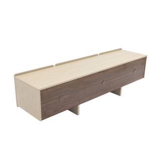 Luca TV Stand White Ash Wood