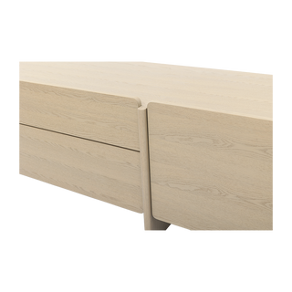 Luca TV Stand White Ash Wood