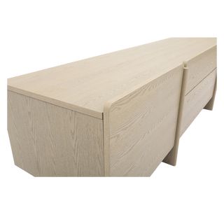 Luca TV Stand White Ash Wood