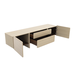 Luca TV Stand White Ash Wood