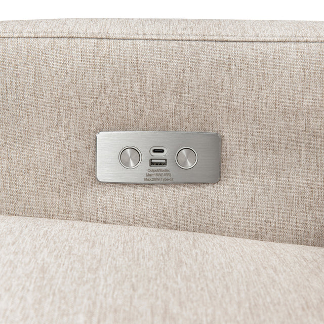 Sigi Electronic Recliner and Glider with USB Port