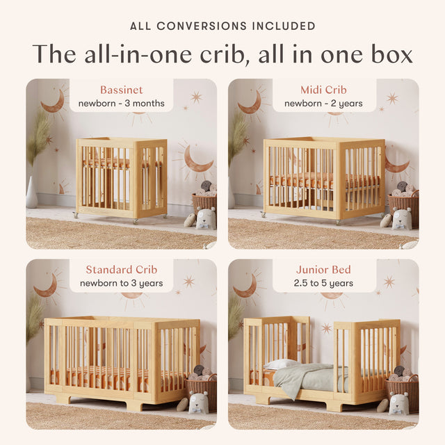 Yuzu 8-in-1 Convertible Crib with All-Stages