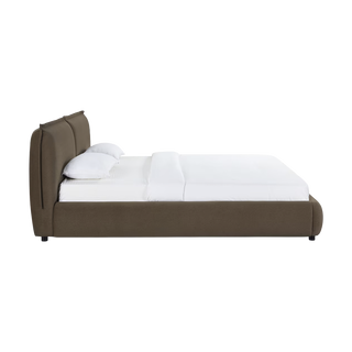 Mahogany Velvet Queen Bed