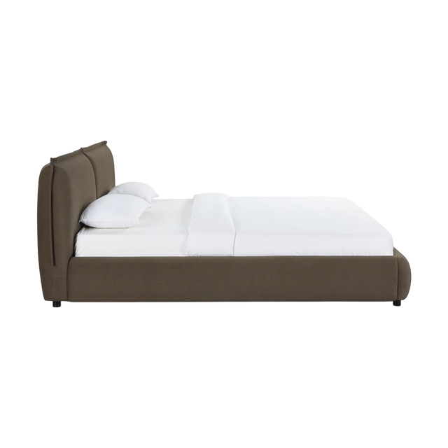 Mahogany Velvet Queen Bed