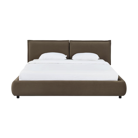 Mahogany Velvet Queen Bed