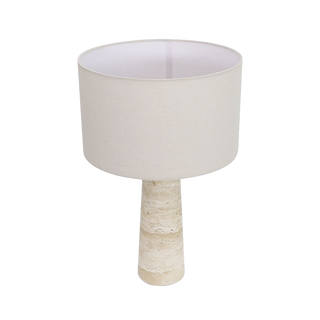 Maria Table Lamp Gold & Travertine