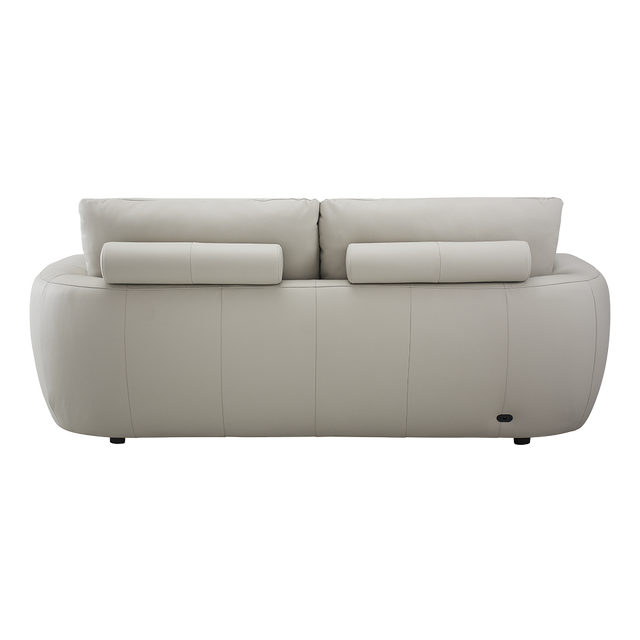 Mateo 3 Seater Motion Sofa Alabaster Leather
