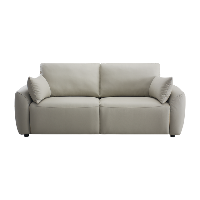 Mateo 3 Seater Motion Sofa Alabaster Leather