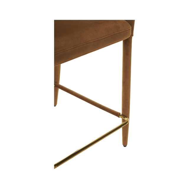 Mila Counter Stool Camel Velvet