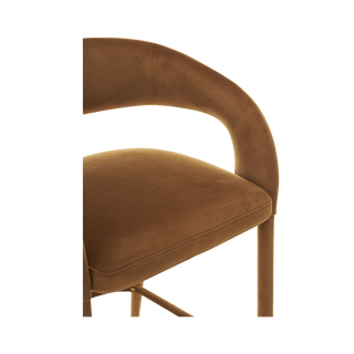 Mila Counter Stool Camel Velvet