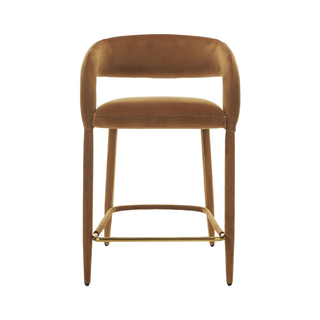 Mila Counter Stool Camel Velvet
