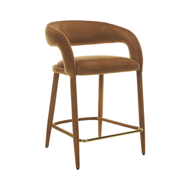 Mila Counter Stool Camel Velvet