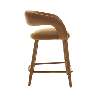 Mila Counter Stool Camel Velvet