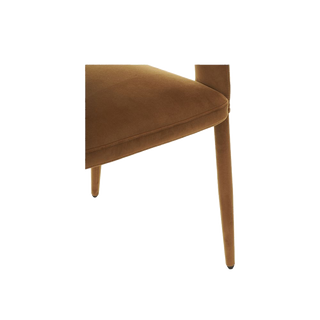 Mila Dining Chair Camel Velvet
