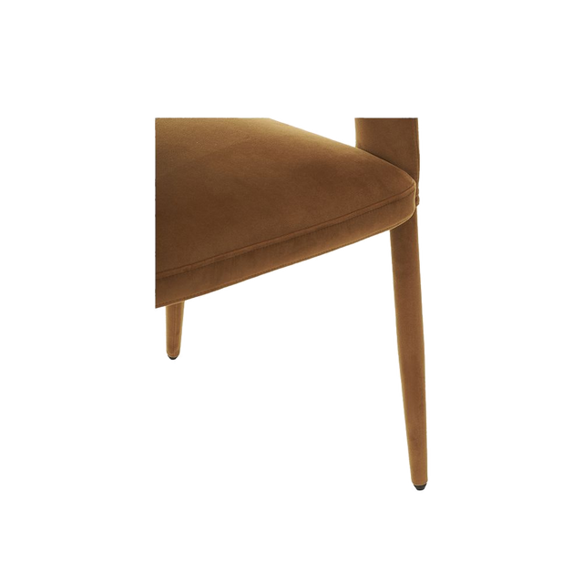 Mila Dining Chair Camel Velvet