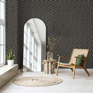 Modena Wallpaper Charcoal Mosaic